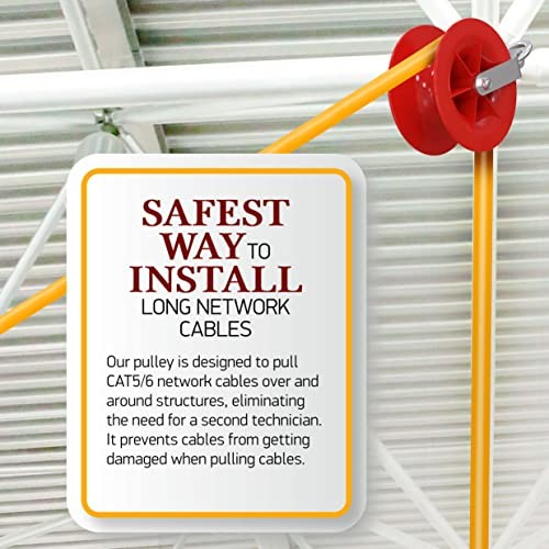 Pulling Pal - Low Voltage & Network Cable Installation Pulley. The Best 2 Pack