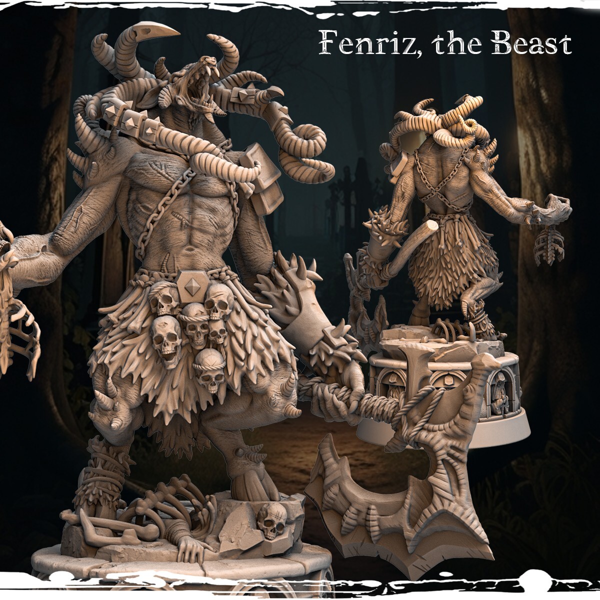 Dungeons and Dragons - Character - Male Getitlan, Goat Man - Fenriz