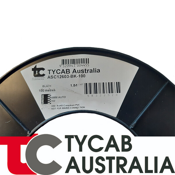 4mm (1.84mm2) 28 amp TYCAB Wire Single Core Various Lengths