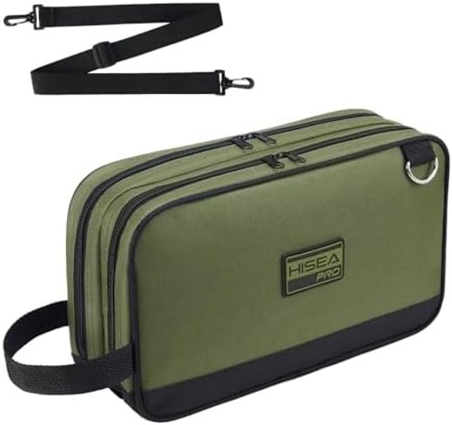 HISEA Small Tool Bag, 12 Inch Tool Pouch with 2 Compartments | with Adjustabl...