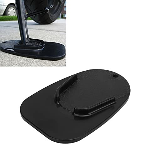Motorcycle Kickstand Pad,Universal Side Foot Support Plate Kick Stand Black