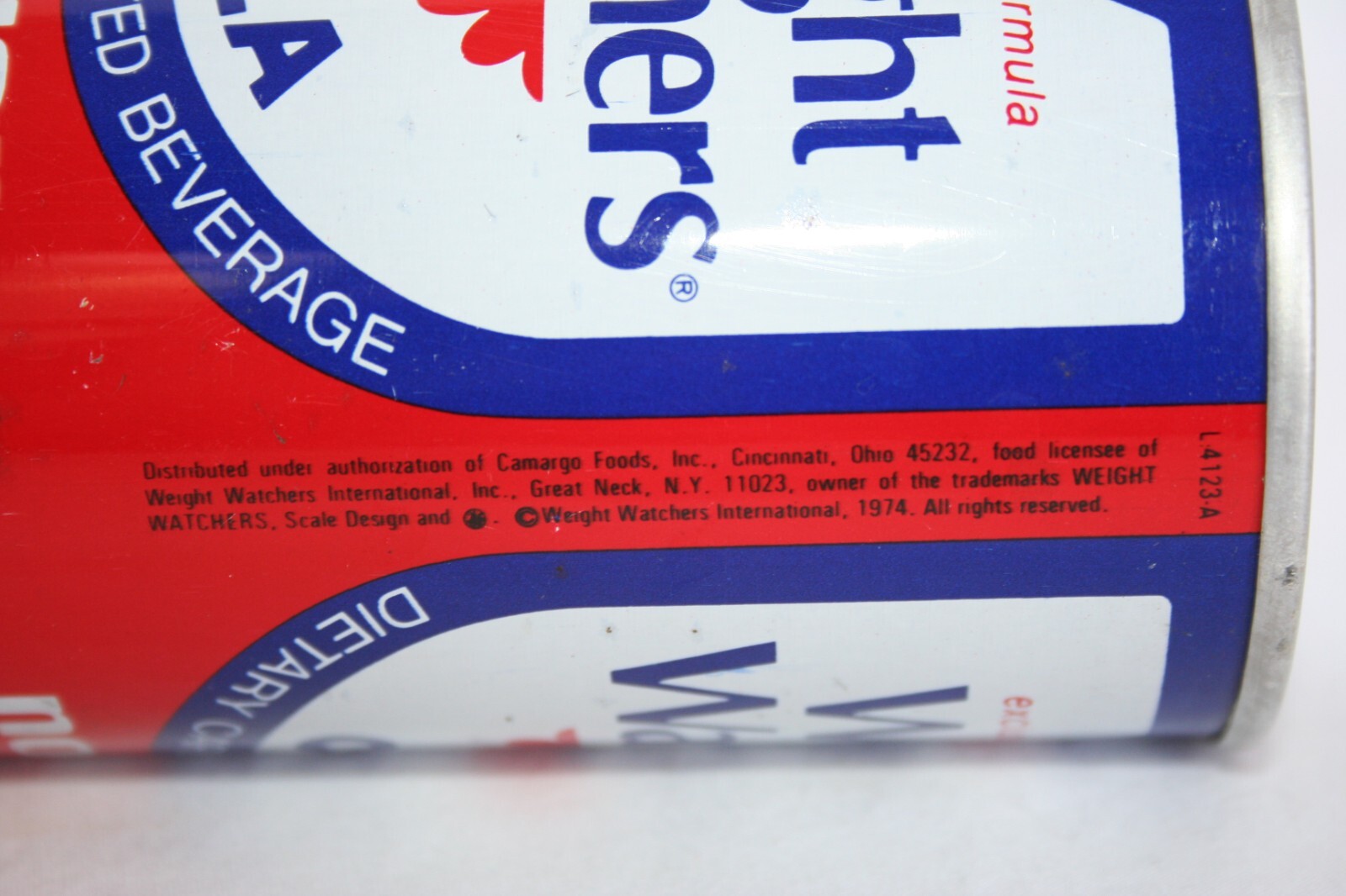 WEIGHT WATCHER COLA Soda Can 12 oz. Tab (1976) Pull Tab