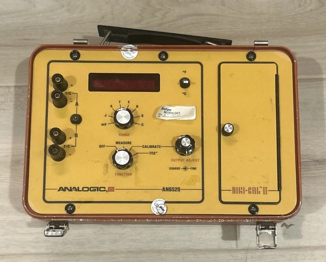 ANALOGIC AN6520-8A-110 PORTABLE DIGITAL THERMOCOUPLE CALIBRATOR