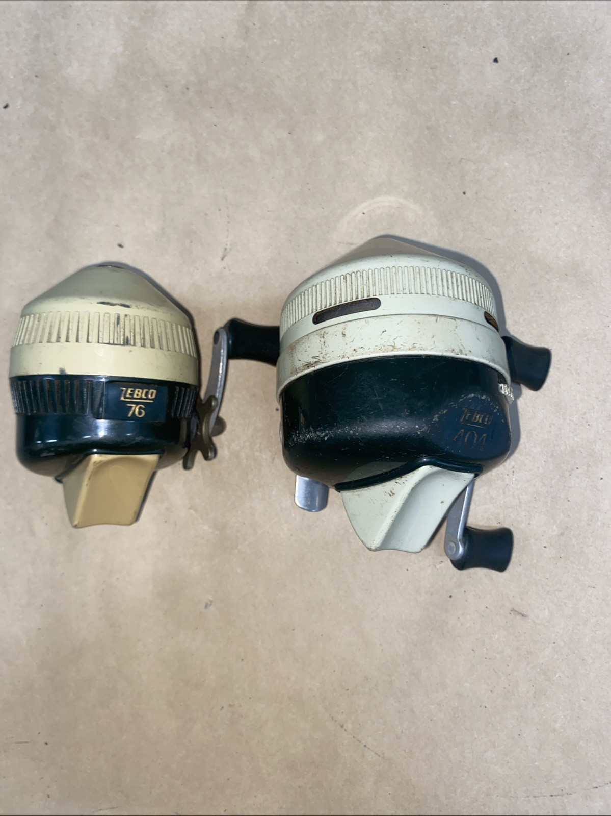 Lot Of 2 Vintage Zebco Fishing Reels 76 & 404
