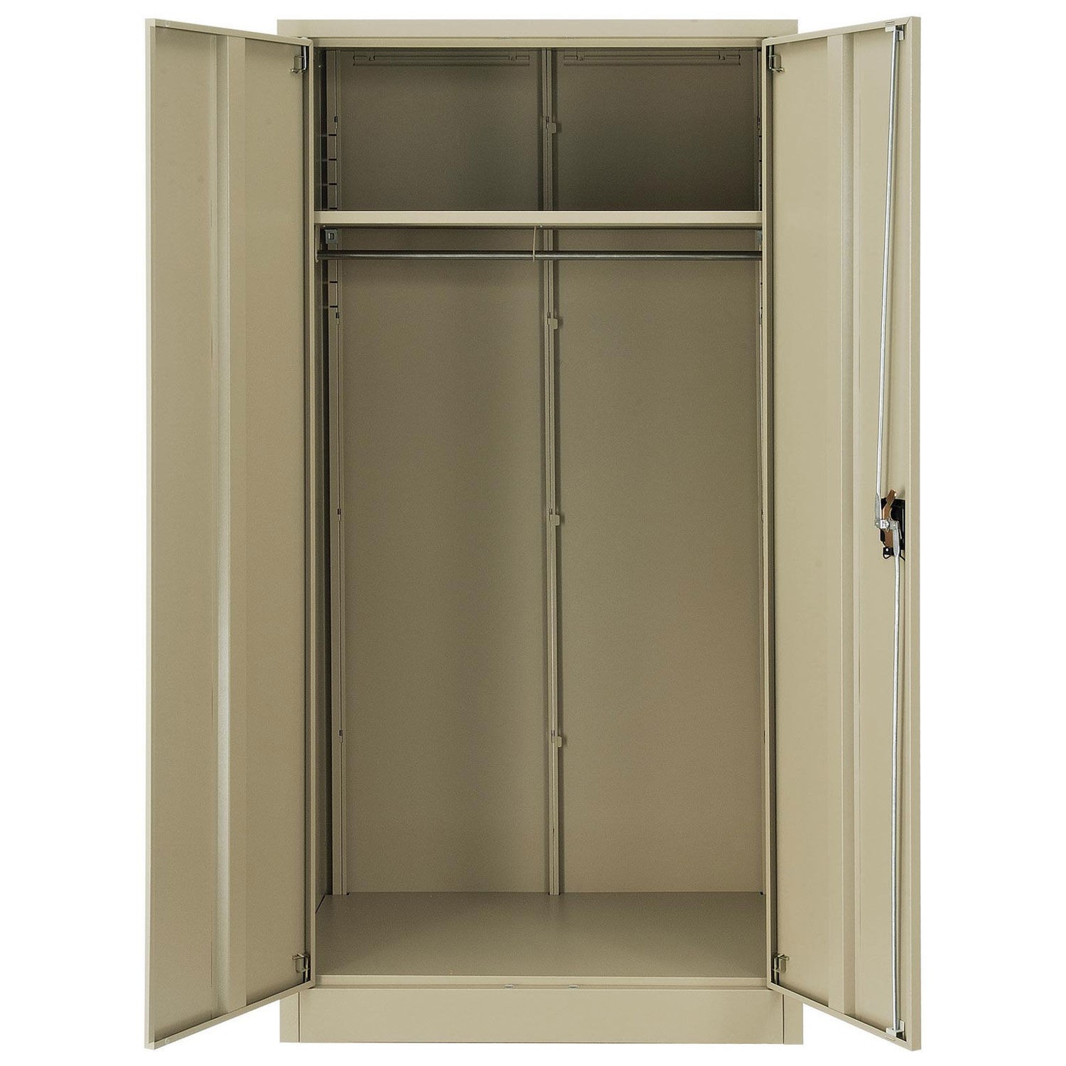 Global Industrial Unassembled Wardrobe Cabinet 36x24x72 Tan