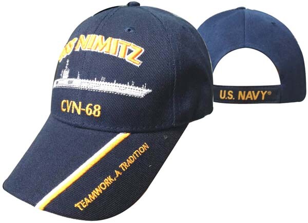 USS NIMITZ CVN - 68 U.S NAVY SHIP HAT U.S MILITARY OFFICIAL BALL CAP LICENSED