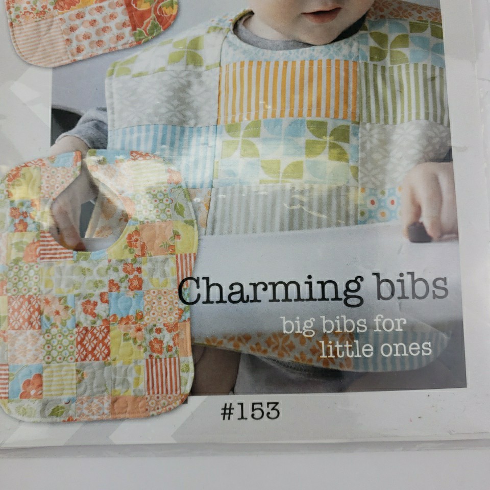 Thimble Blossoms Charming Bibs Pattern Quilted Baby Bib Pattern #153