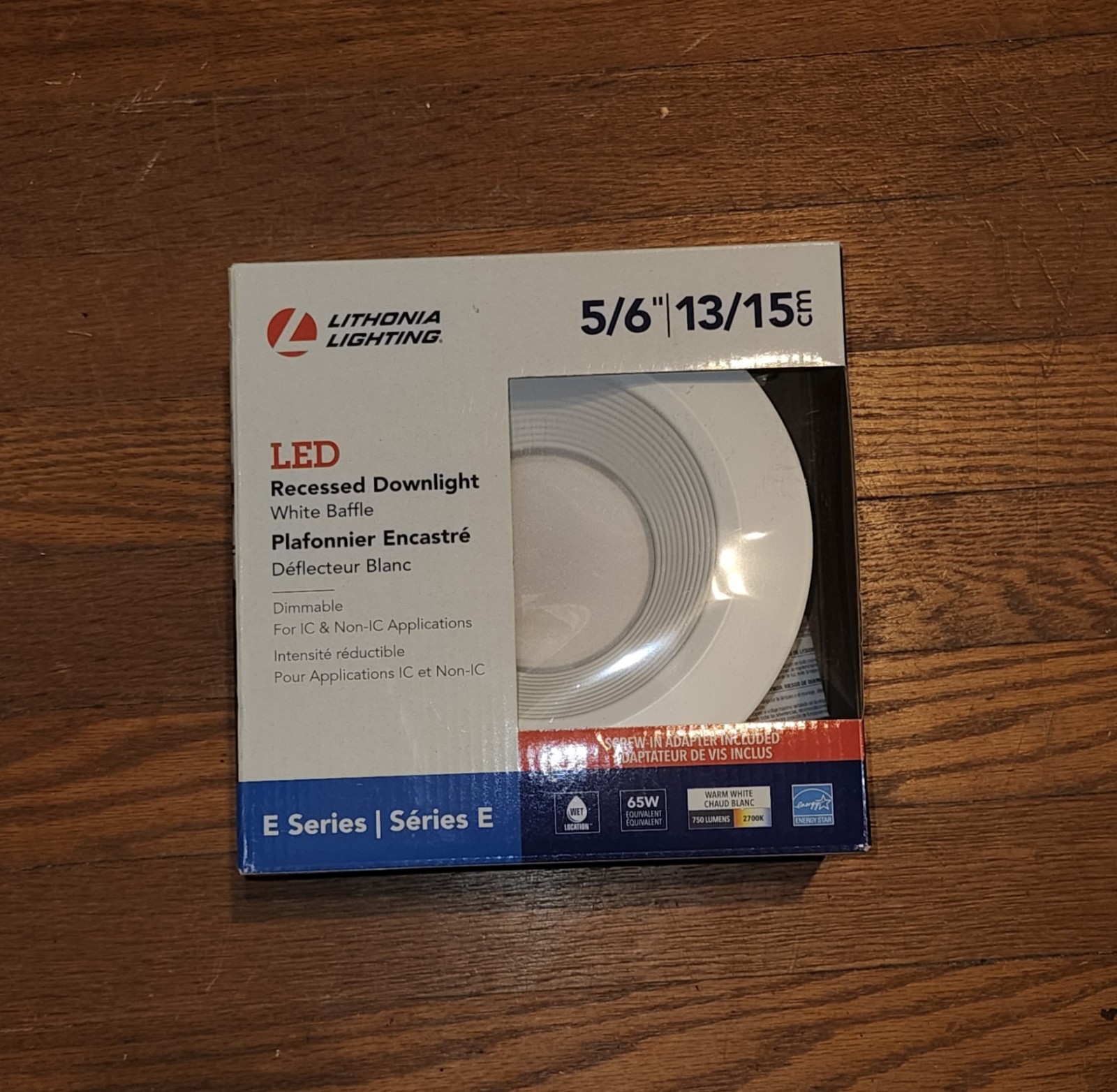 New Lithonia Lighting 240W37 Recessed Downlight Warm White E Series 65BEMW LED