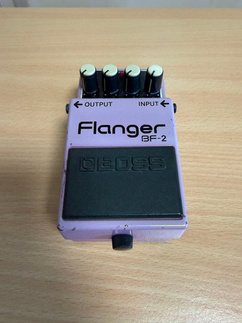 BOSS BF-2 Flanger Guitar Effects Pedal Vintage Purple Very Good from JP