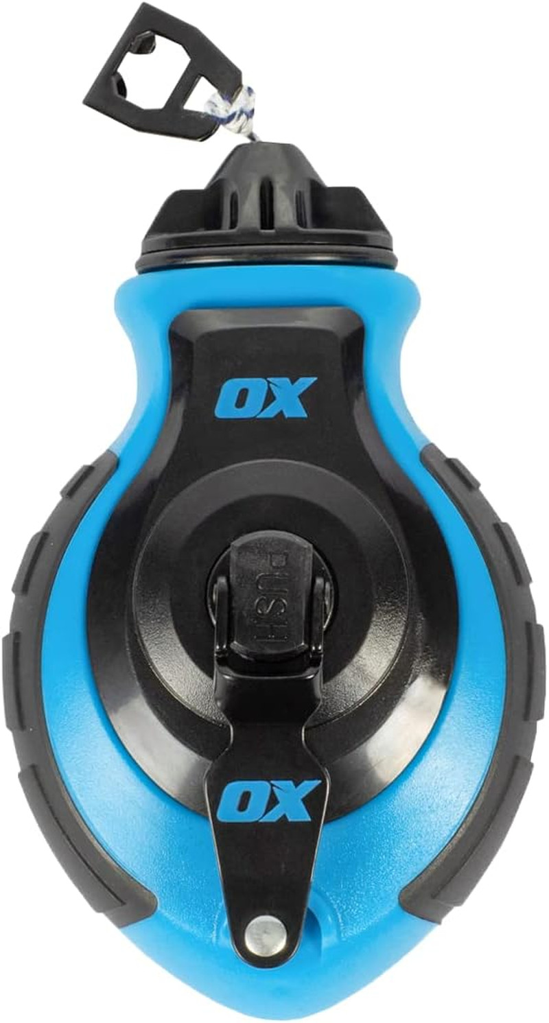 Tools -P027731 Chalk Line - 100' Thick Line, Curved Hook, 6:1 Gear Ratio, Metal