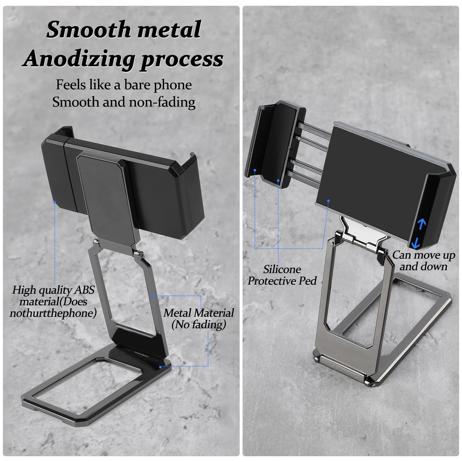 New Upgraded Back Clip Type 360 Folding Bracket Cell Phone Stand Adjustable Desk