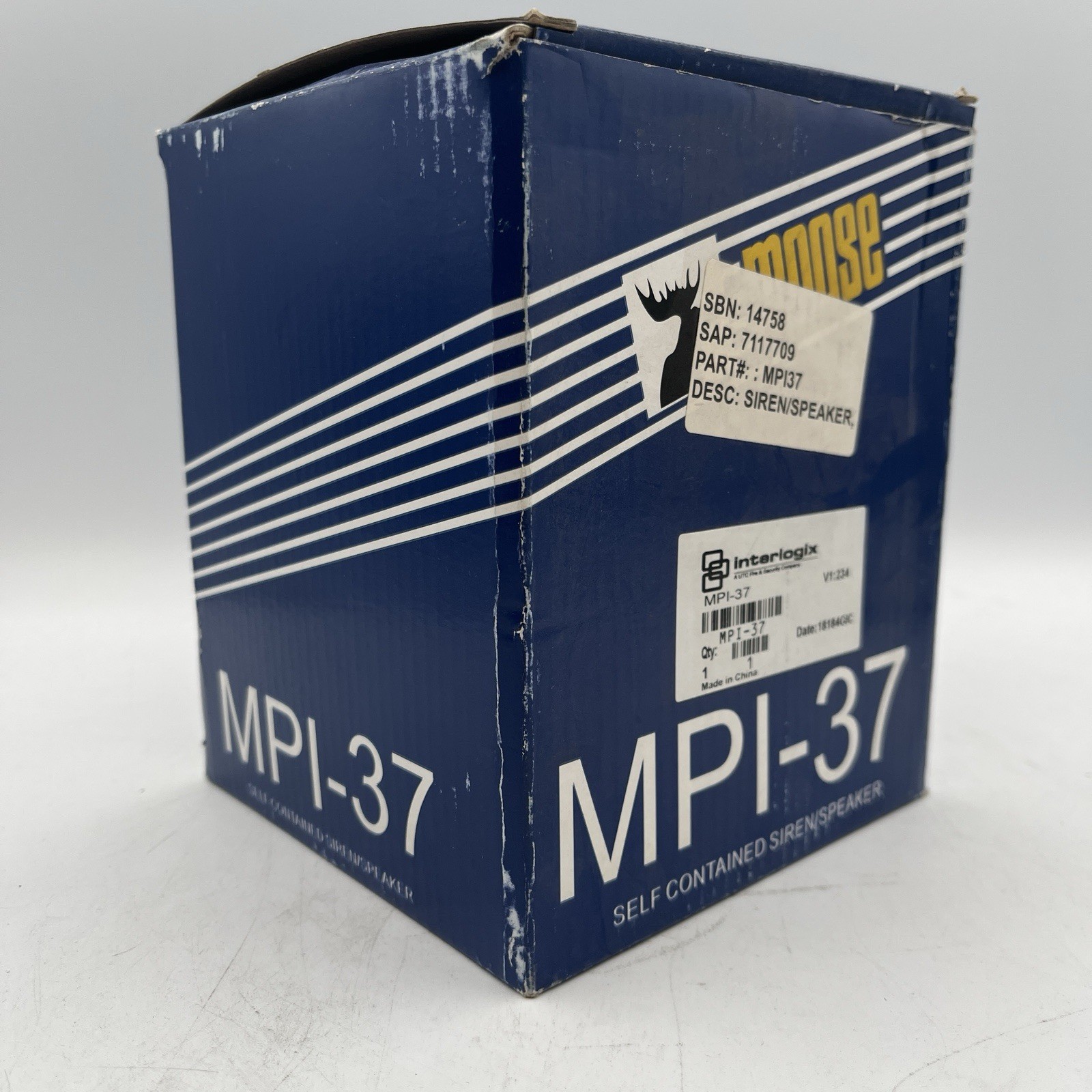 BRAND NEW!! Interlogix Moose GE Security Self Contained Siren/Speaker - MPI-37