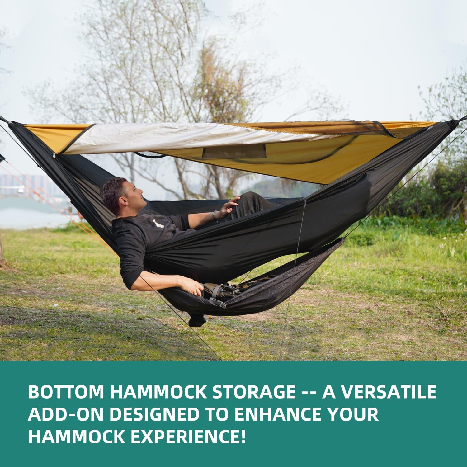 Compact Storage Organizer for Camping Hammocks, Waterproof Camping Gear Stora...
