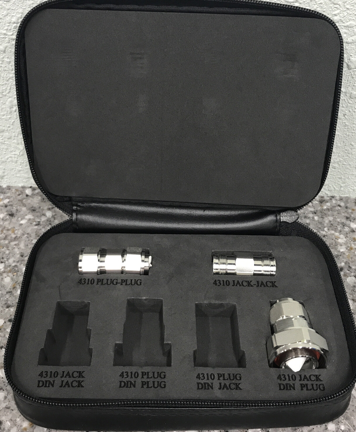 RF Coax LOW PIM Adapter Kit DIN Tri-Metal Plating Silver Pin (As Seen See Desc)