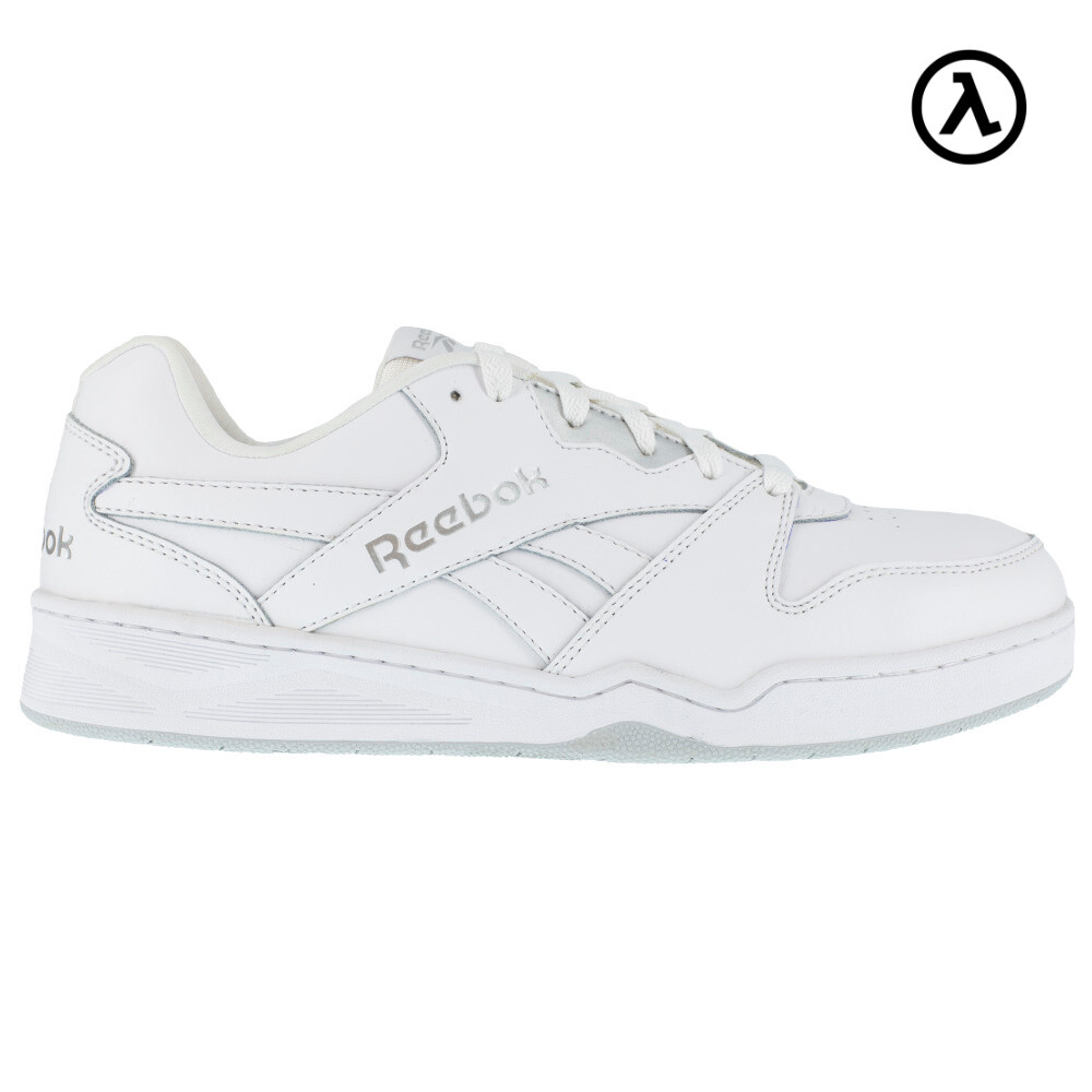 REEBOK BB4500 WORK MEN'S LOW CUT SNEAKER WHITE/GREY BOOTS RB4161 - ALL SIZES NEW