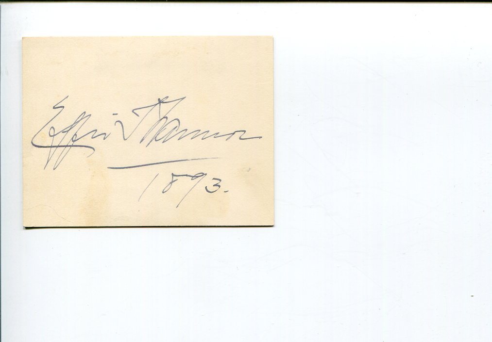 Effie Thames Early Stage Actress Signed Autograph