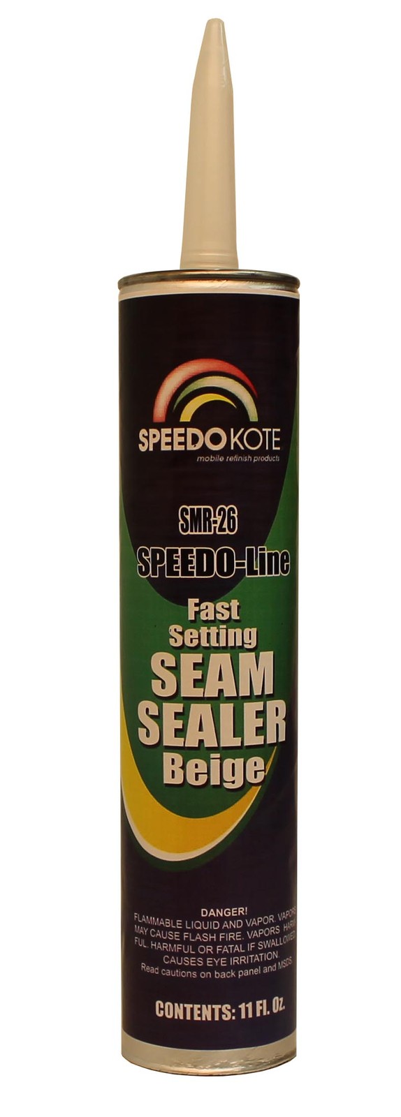 Beige Fast Setting Auto Body Seam Sealer for Autobody, SMR-26, 11 oz. Cartridge