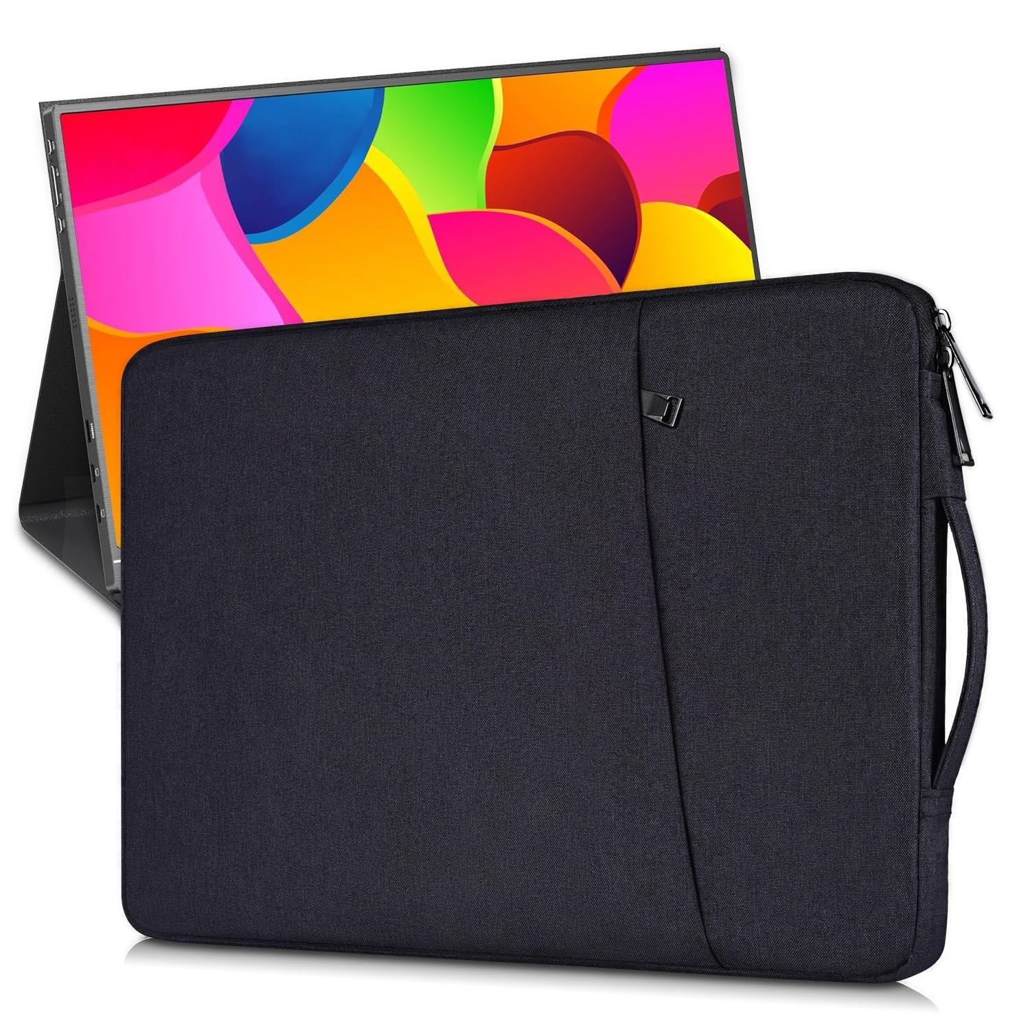 15.6-16.1 Inch Portable Monitor Sleeve Case for CAPERAVE KYY MNN VILVA InnoVi...