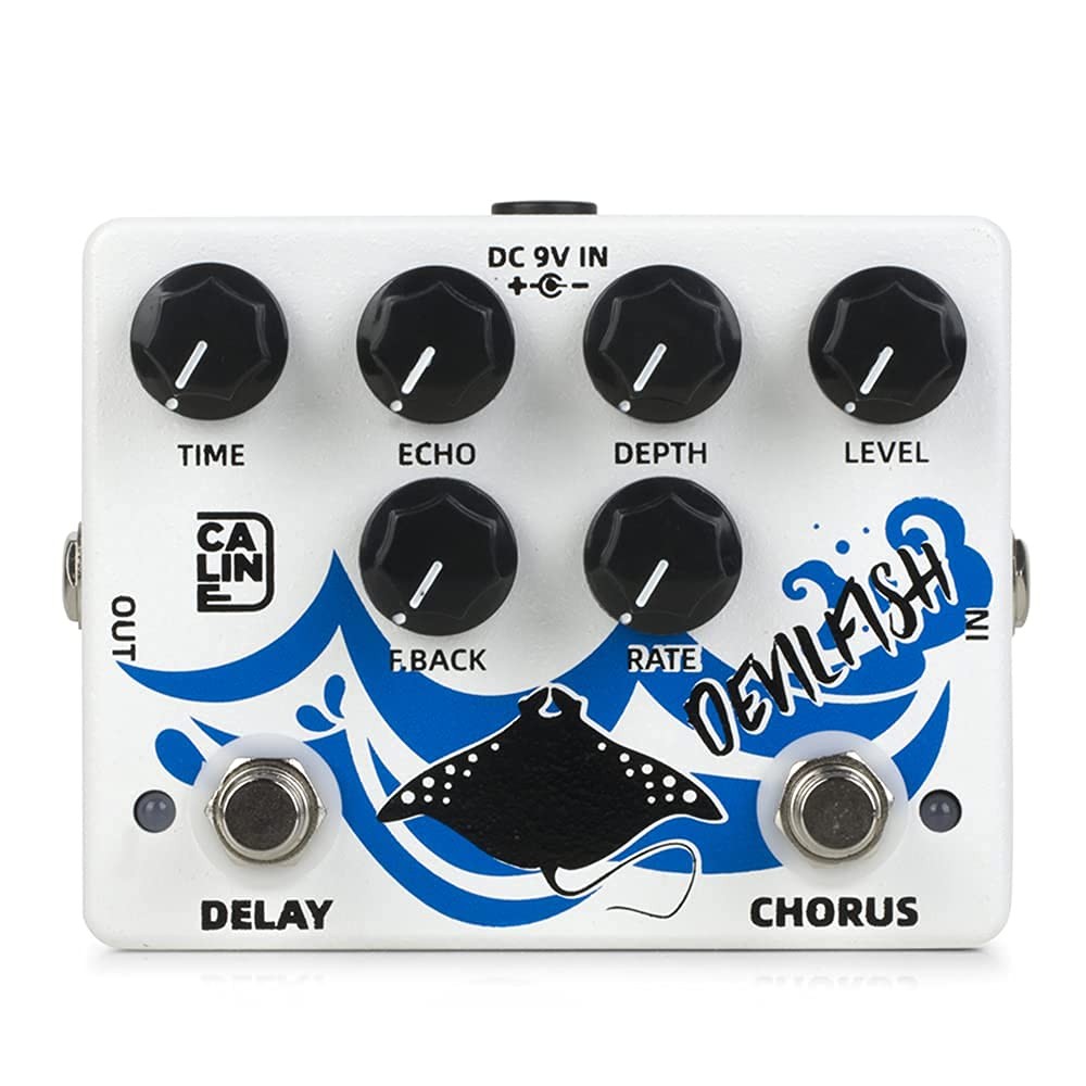 DCP-03 DEVILFISH Chorus Delay Effect Pedal Dual Guitar Pedal