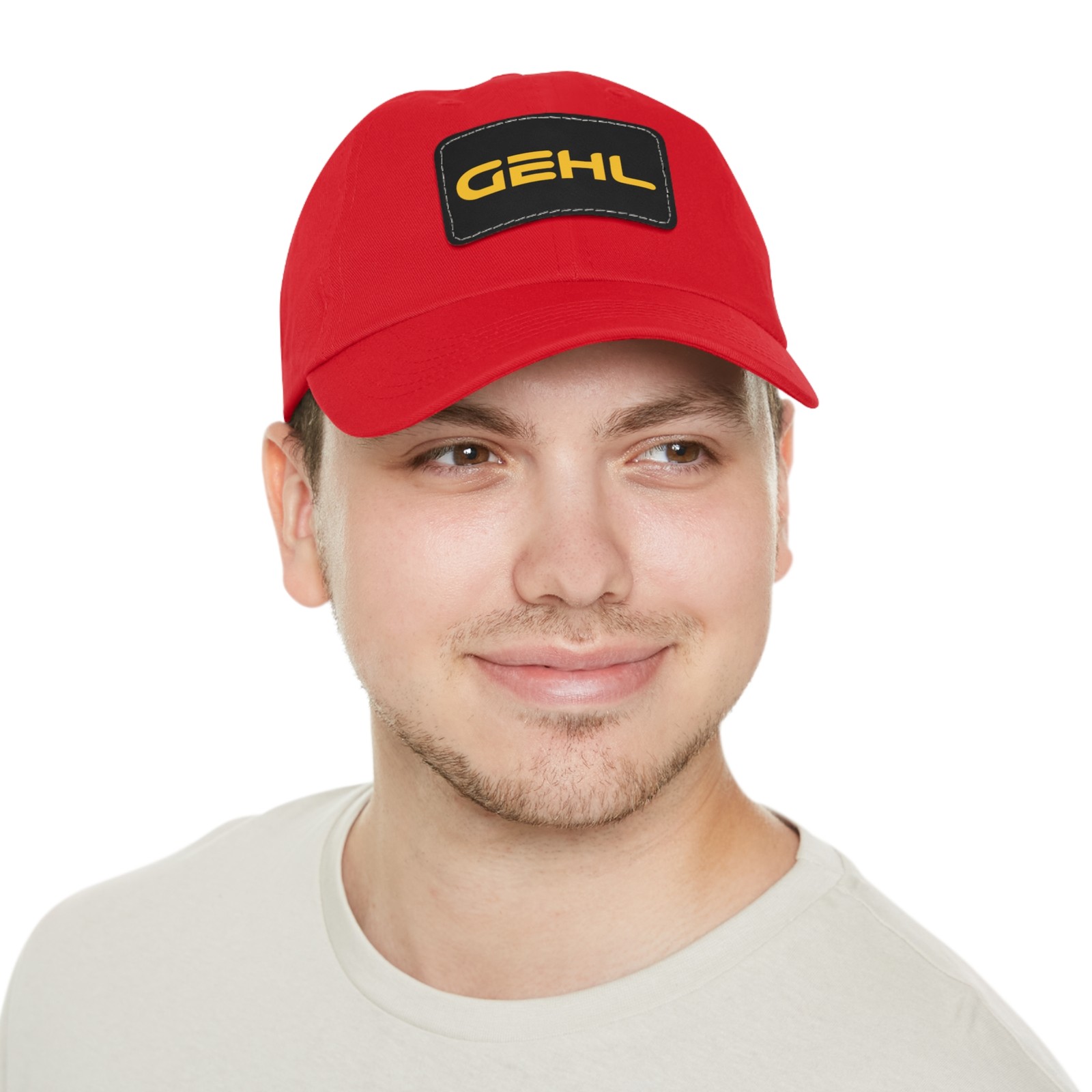 USA Gehl Construction Equipment Logo Dad Hat w/ Leather Patch
