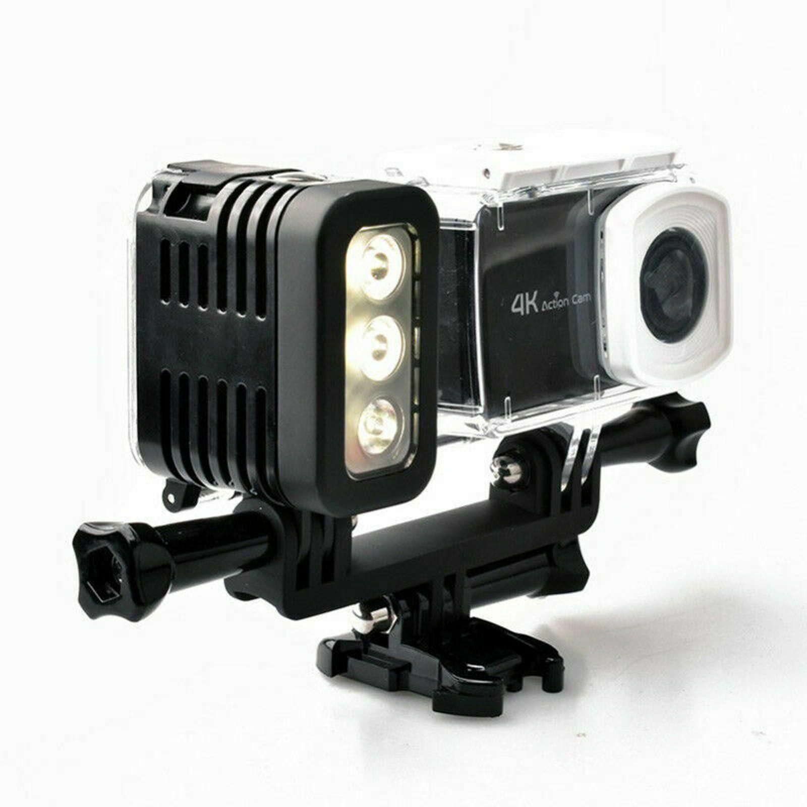 30M Waterproof Diving LED Light Flash Lamp For GoPro Hero 10/8/9/7/6/5 Camera y