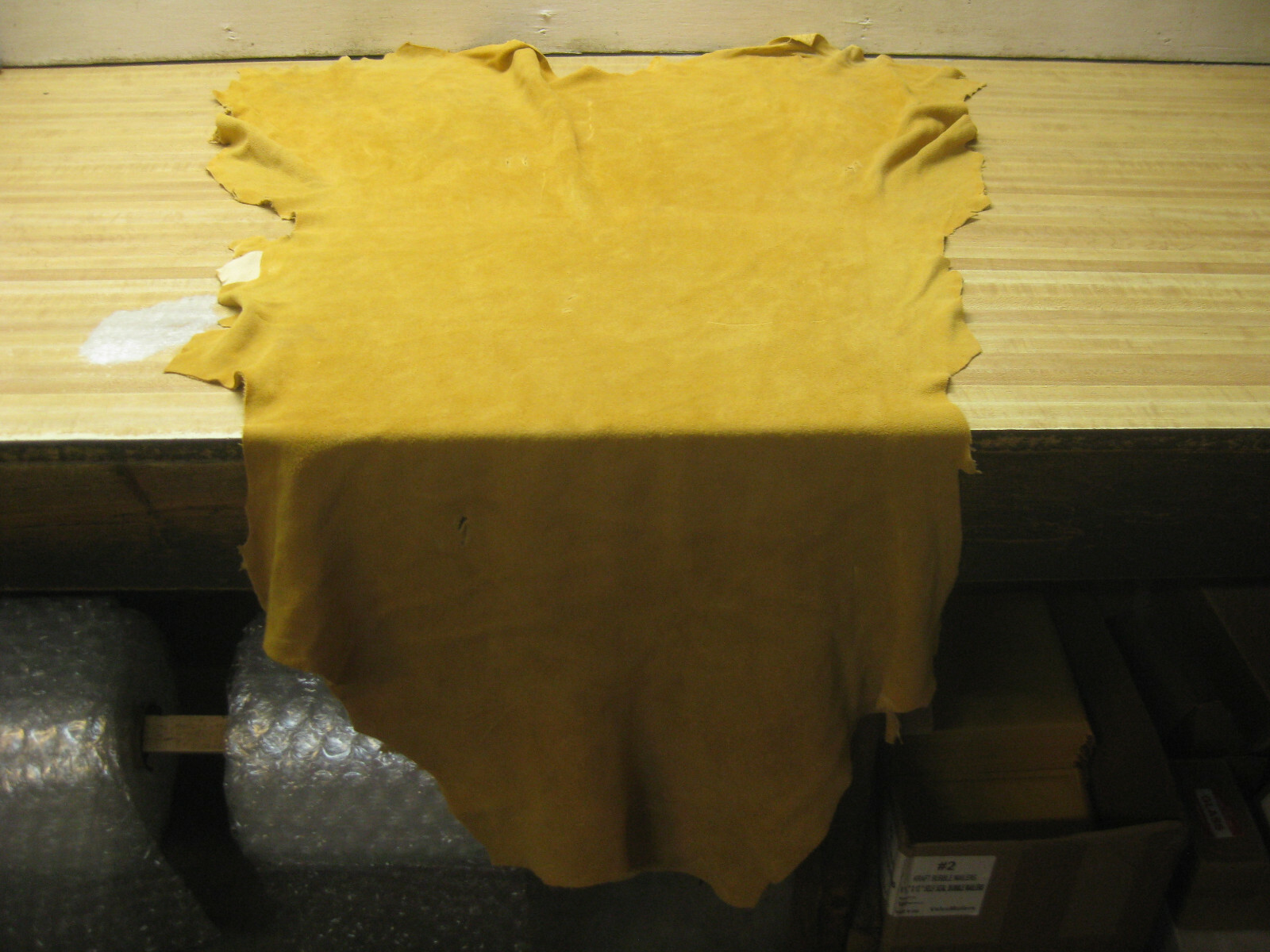 Suede Buffalo Leather Tan #0008535 Row 39