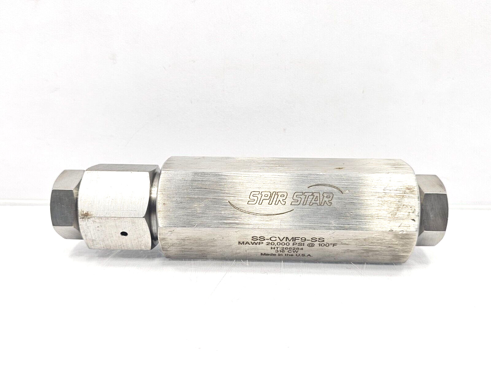 SS-CVMF9-SS CHECK VALVE SPIR STAR 20000PSI
