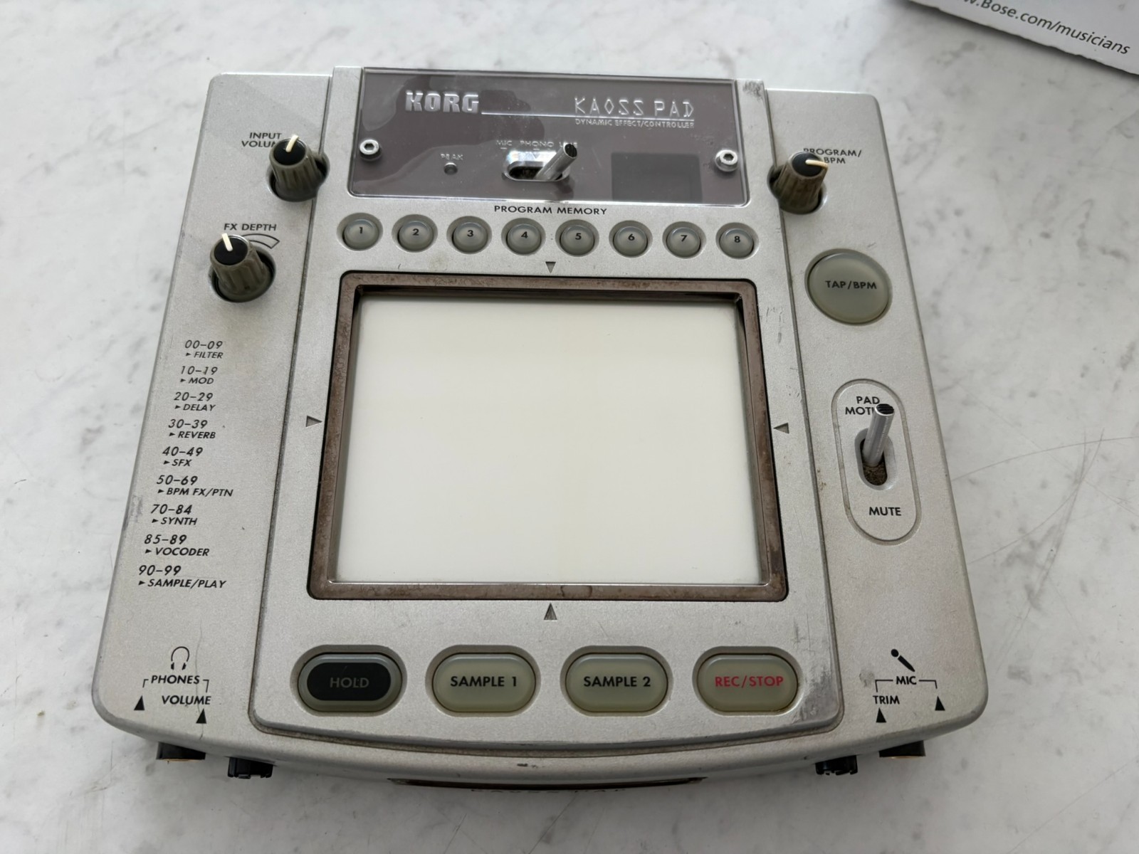 Korg Kaoss Pad 2