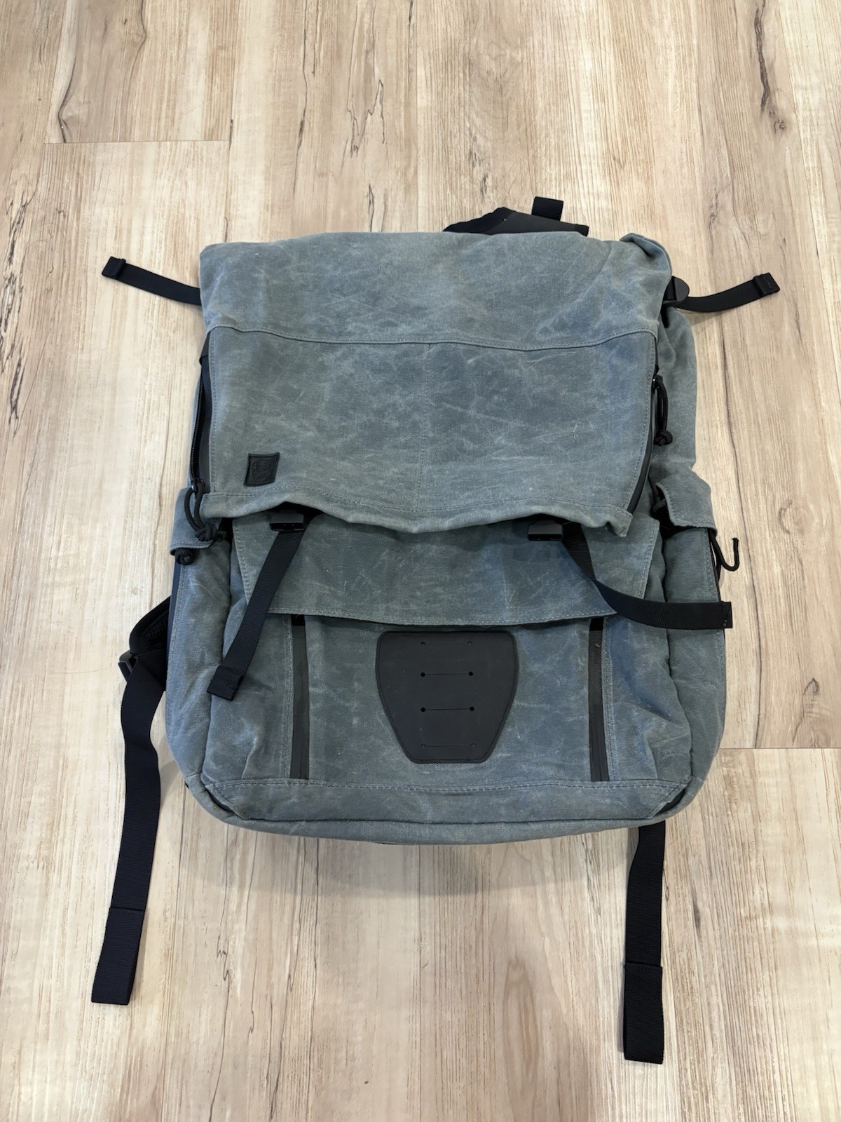 Grey Ghost Gear Gypsy Waxed Canvas Backpack Out-of-production RARE 20” X 15”