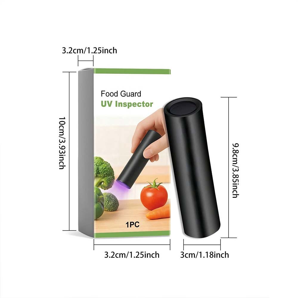 Portable UV Black Light Flashlight Vegetables Detector Inspection Tool