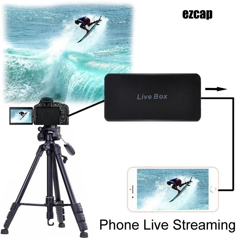 HDMI Video Capture Card Game Record Box for IPhone Android Phone Live Streaming