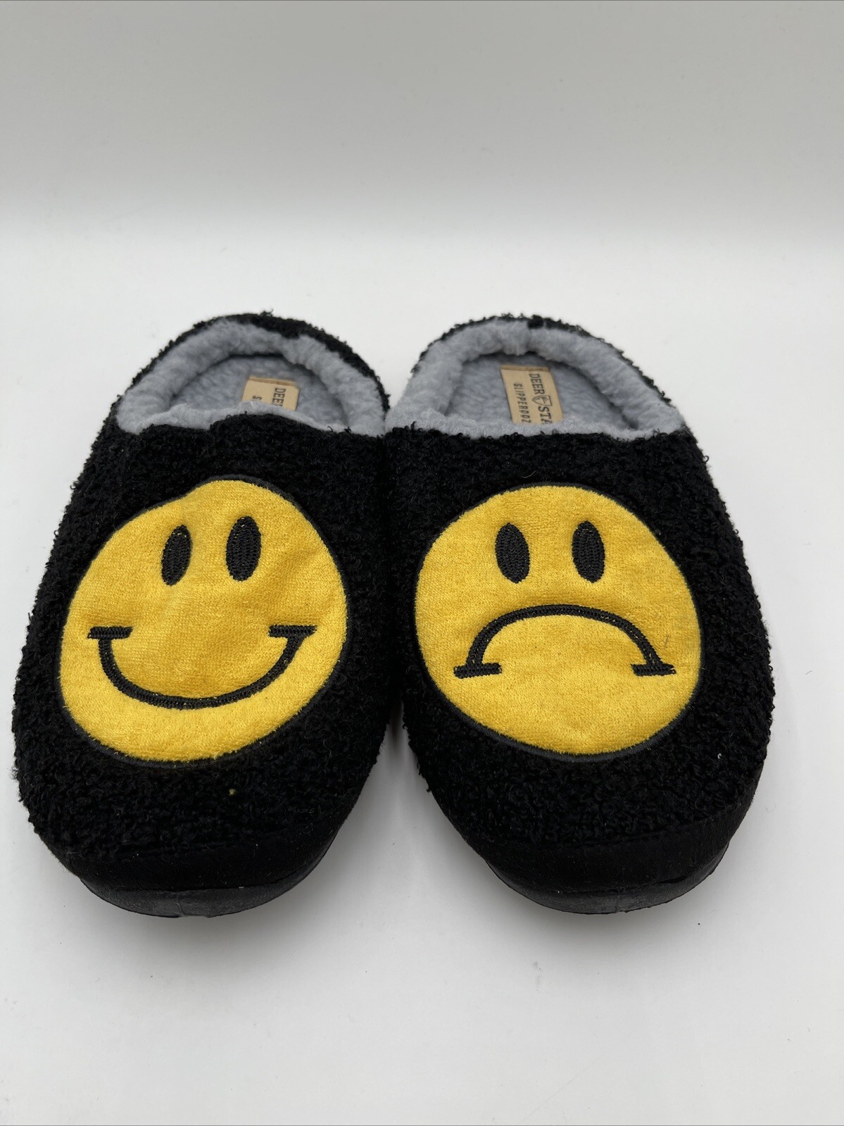 Deer Stags Men's Wink Slipper Black/Yellow Size 9M