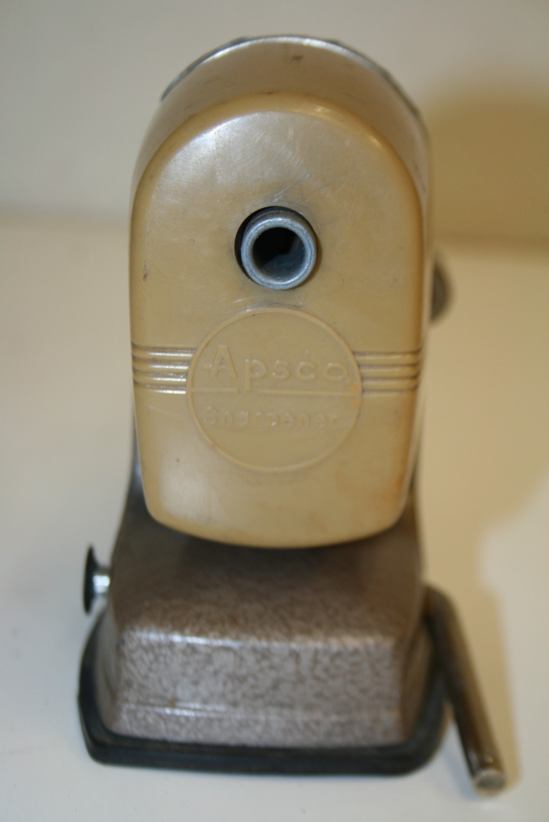 WOW Vintage APSCO Berol Vacu-Hold Metal Desktop Workshop Pencil Sharpener Rare