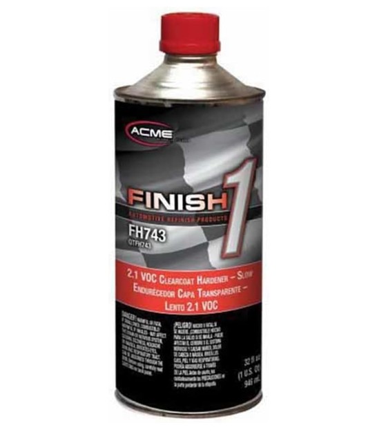 ACME Finish 1 FH743 Clear Coats Slow 2.1 VOC Clearcoat Hardener (Quart)
