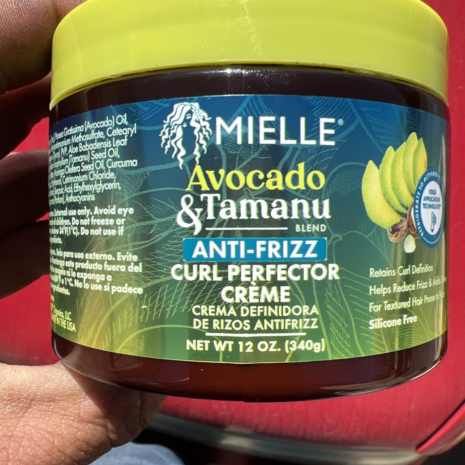 Mielle Organics Avocado & Tamanu Anti-Frizz Curl Perfector 12oz - New