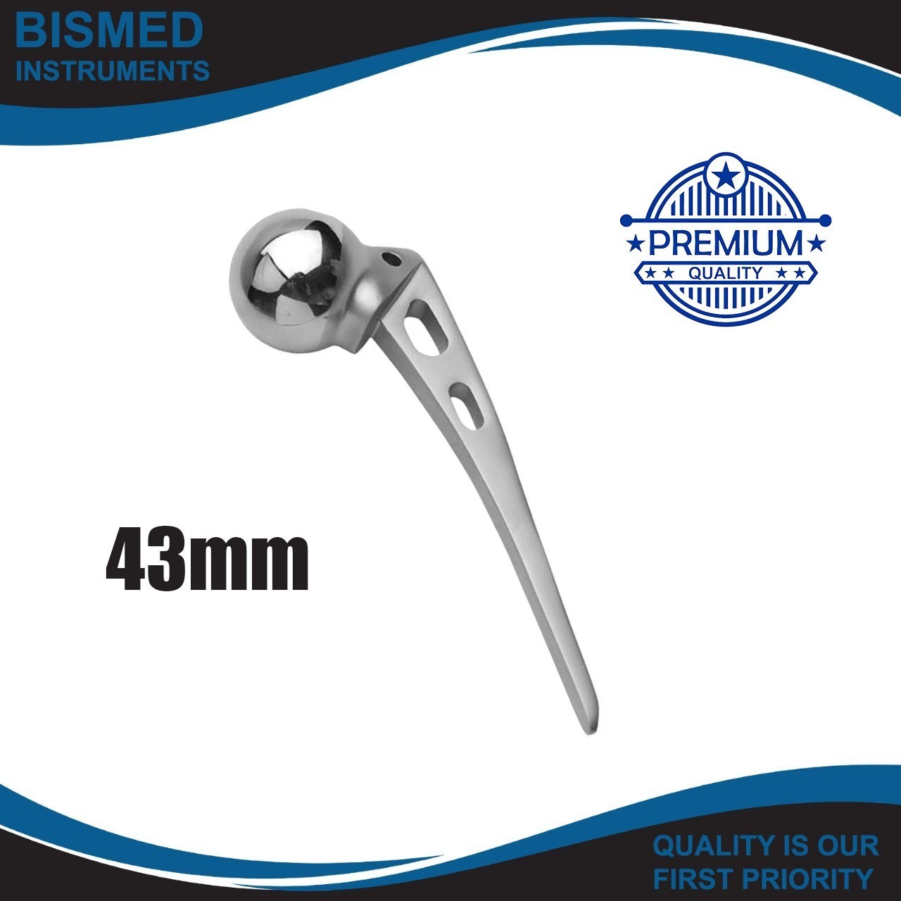 AMP Hip Prosthesis 43mm Orthopedic Instruments