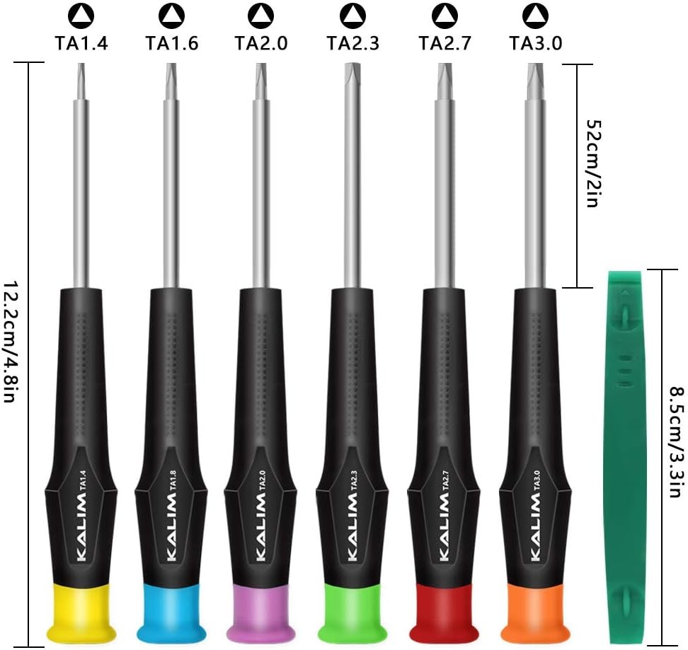 KALIM Triangle Head Screwdriver Set, 6 PCS Repair Insulation Set, Triangle Drive