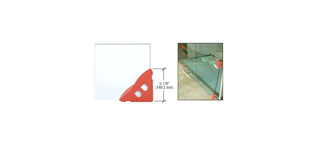 CRL ACP14-XCP12 1/4" Red Armored Corner Protector - pack of 12