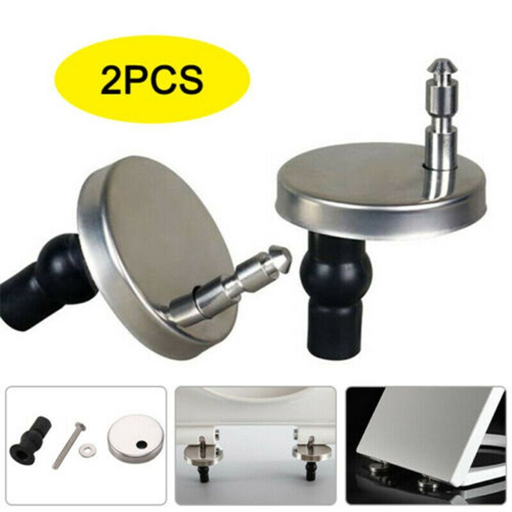 Toilet Seat Hinge Accessories 2PCS Fitting Heavy Duty Hinge Pair Parts