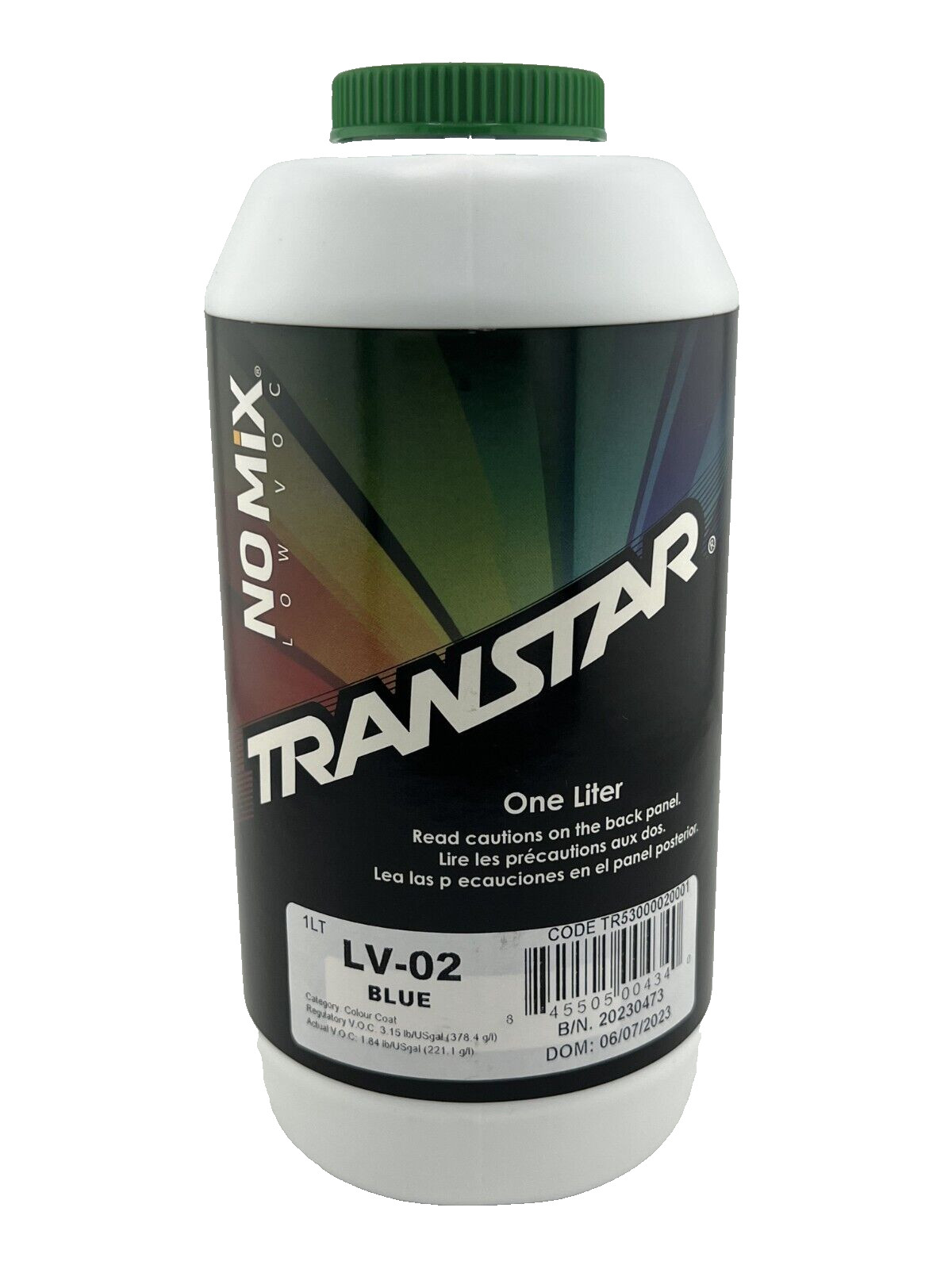 TRANSTAR LV-02  BLUE - NO MIX paint toner - 1 LITER - FREE SHIPPING