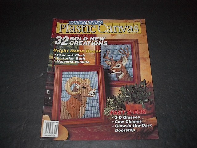 Quick & Easy Plastic Canvas Magazine  Oct/Nov 1993  32 Great Projects to Stitch