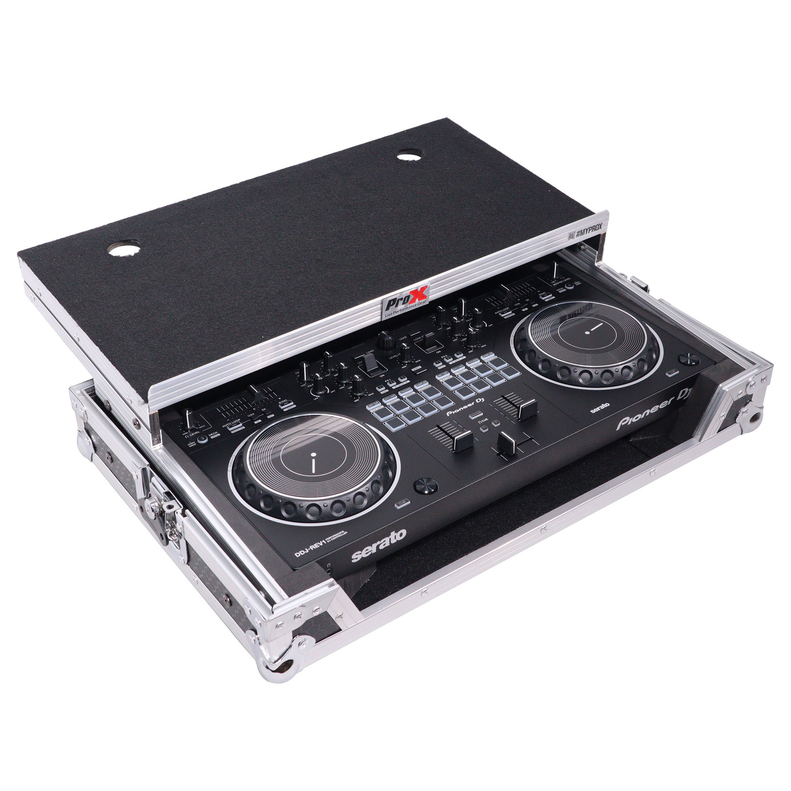 ProX X-DDJREV1LT ATA Road Case For Pioneer DDJ-REV1 DJ Controller w/Laptop Shelf