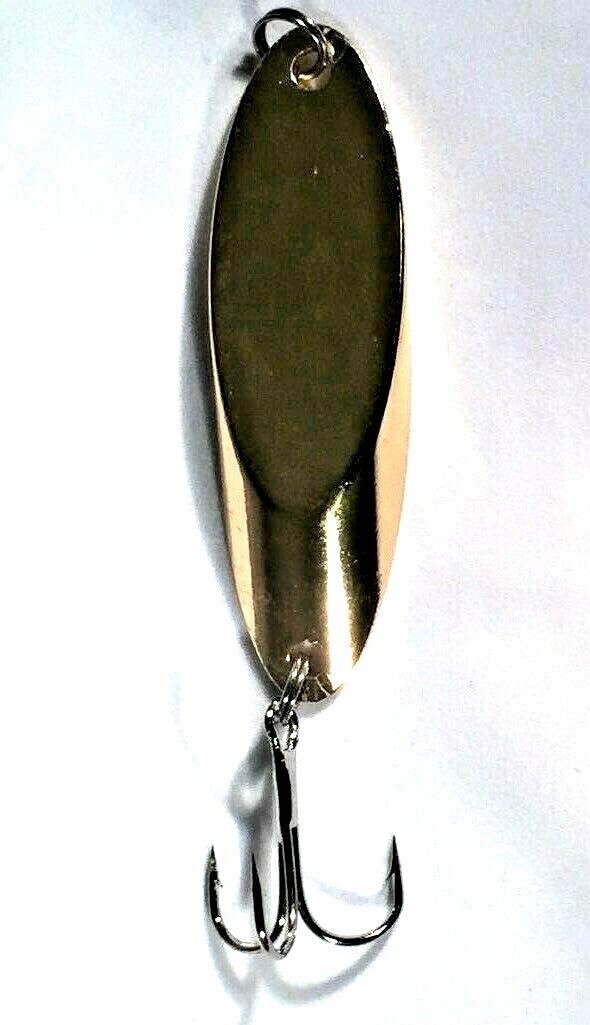 10 New, Kastmaster Style Gold Spoon,  3/4 ounce great for Trout,& Bass