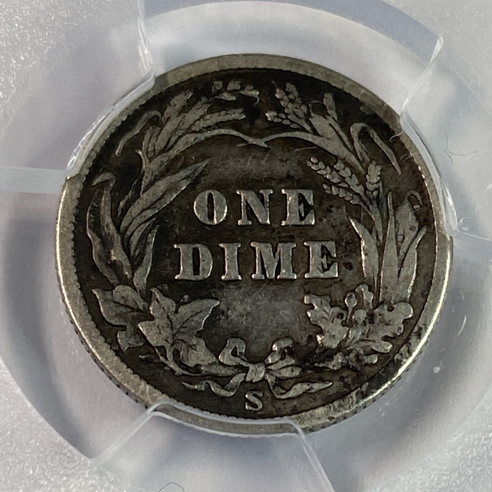 1904-S Barber Dime PCGS F12