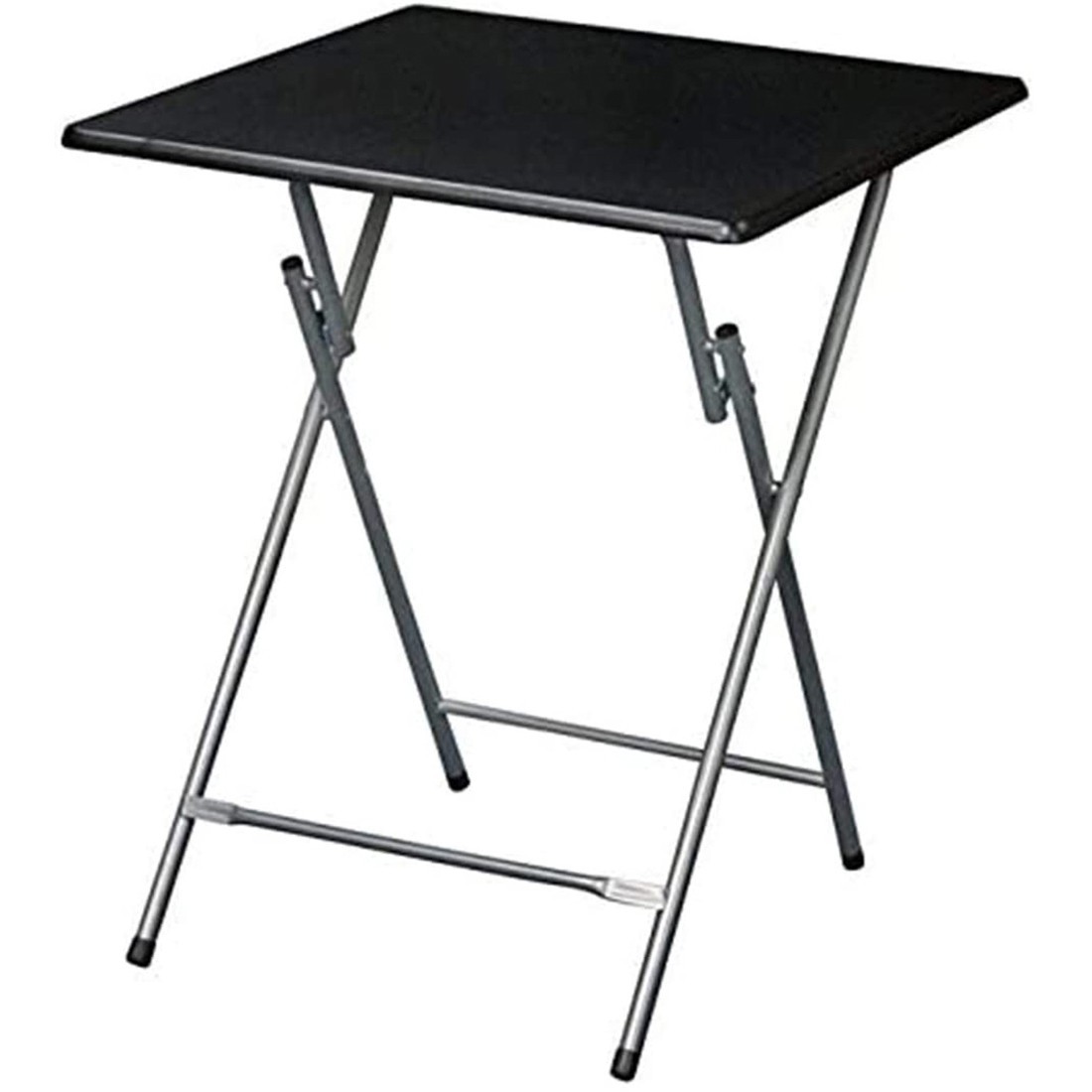 eHemco Extra Large Metal Folding TV Tray Table for Eating, Black (Collectible)