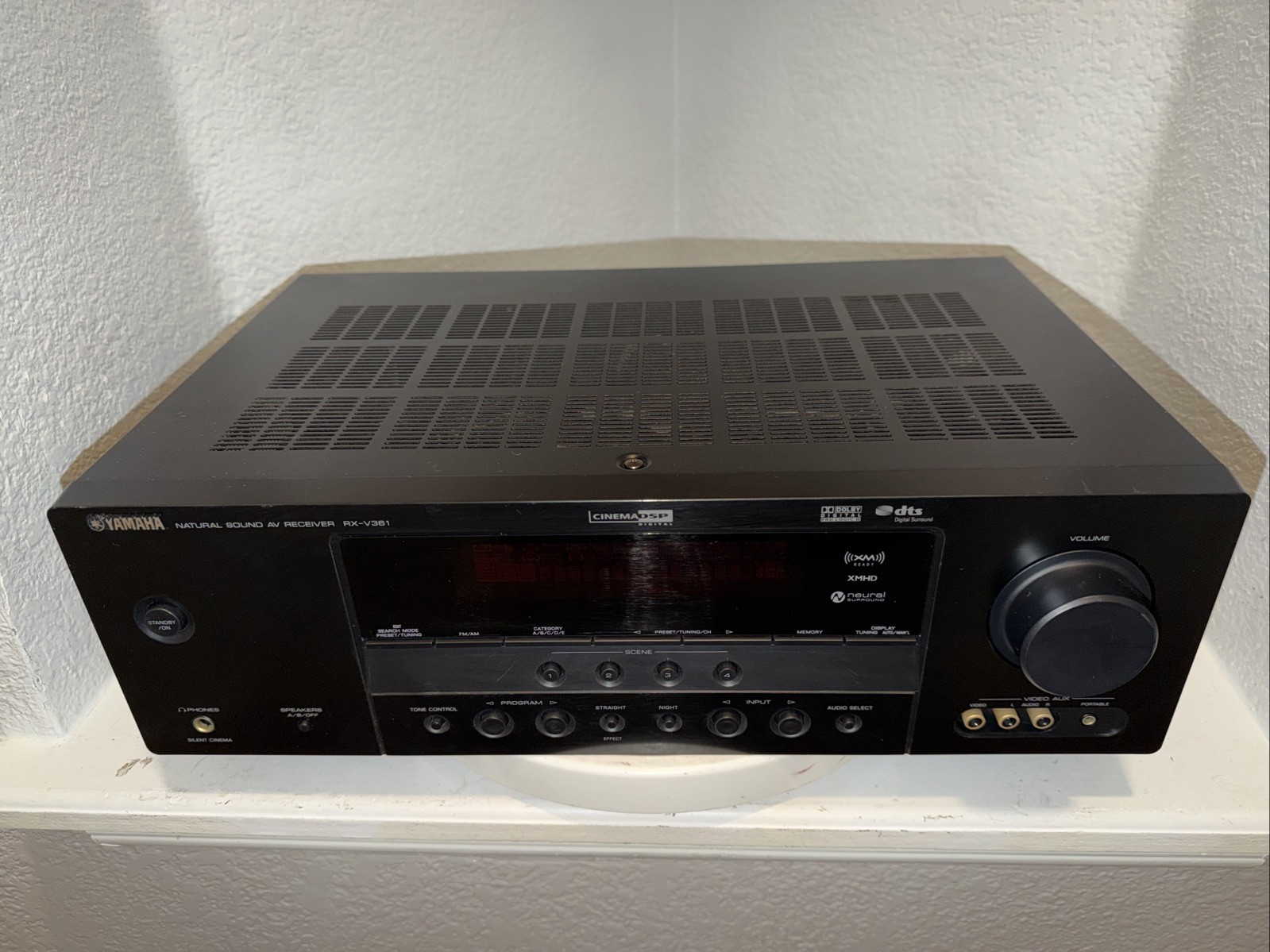 Yamaha RX-V361 5.1 Channel 100 W Natural Sound AV Receiver  NoRemote. See Video!