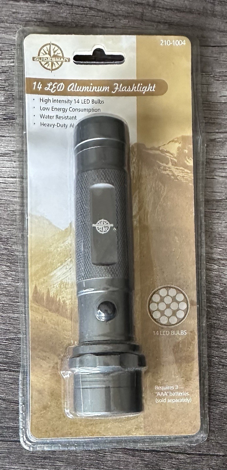 Guidesman 14 LED Aluminum Lightweight Flashlight W/ Extra Brightness - New