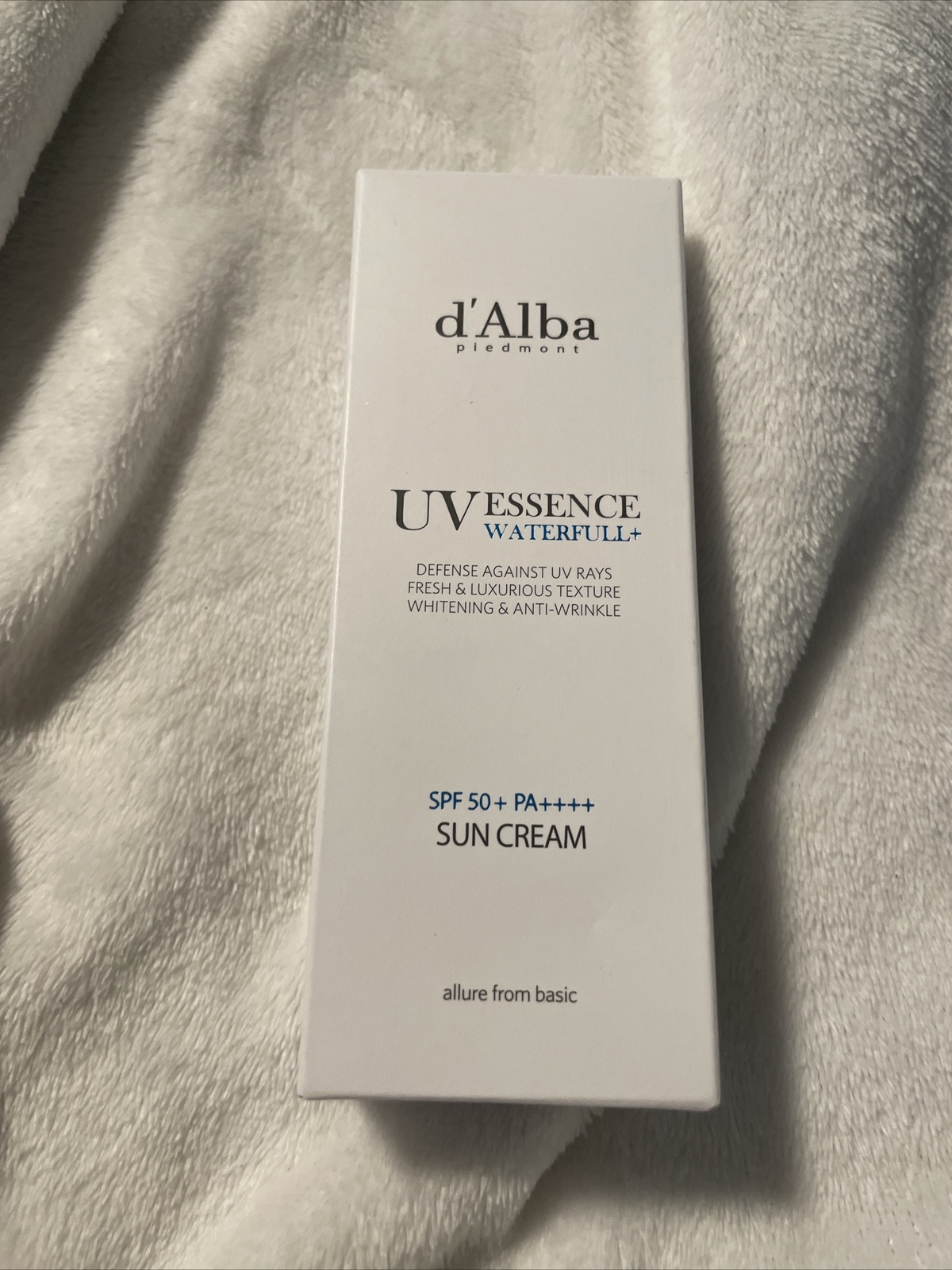 D’ALBA UV Essence Waterfull Sun Cream SPF 50+ PA++++ Exp 8/25