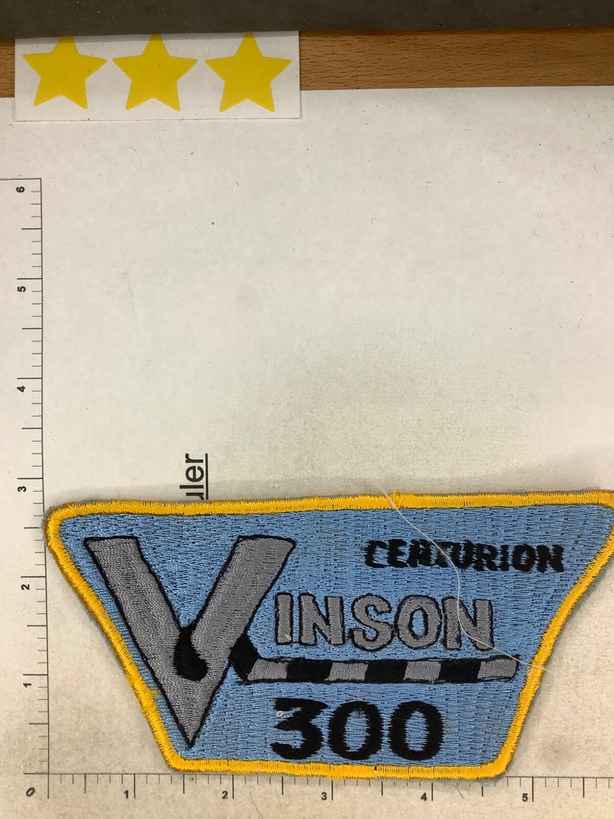 US NAVY USS CAR VINSON CENTURION 300 TRAPS PATCH