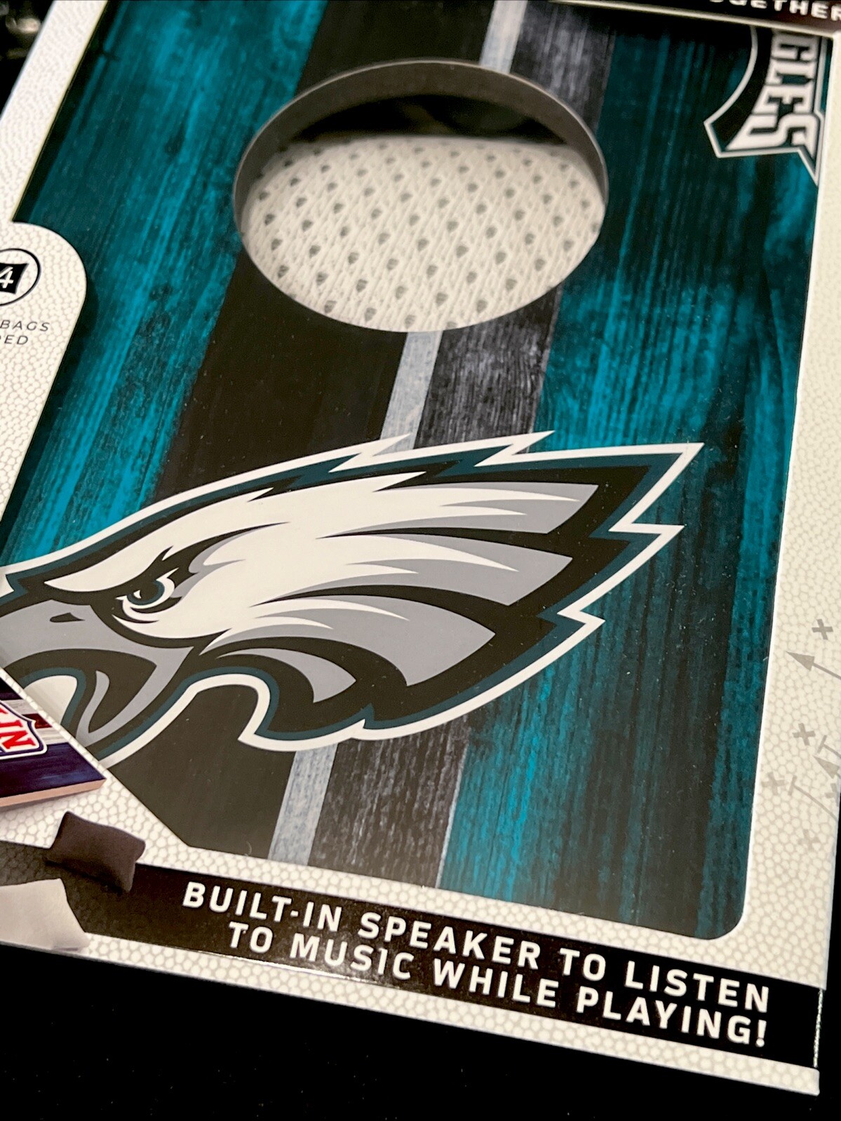 Eagles Table Top Toss Mini Game Table Cornhole Official NFL